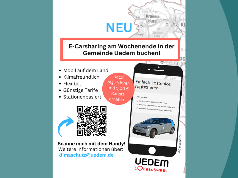E-Carsharing in der Gemeinde Uedem