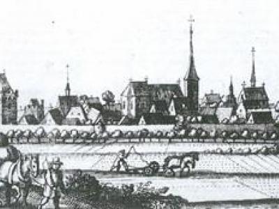 Ansicht Stadt Uedem um 1650