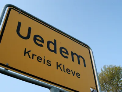 Ortsschild von Uedem