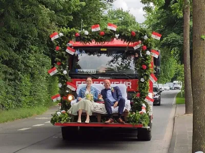 Kamerad Pascal Wickermann heiratet