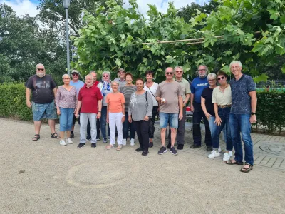 Boulespiel mit dem Seniorenbeirat Uedem an der Hohen Mühle