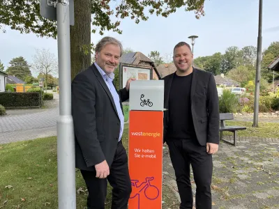 Neue Westenergie eBike Ladesäule in Uedem