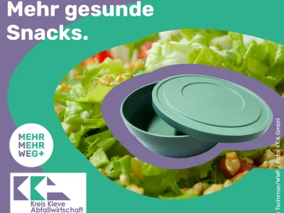 Mehr Mehrweg. Mehr gesunde Snacks.