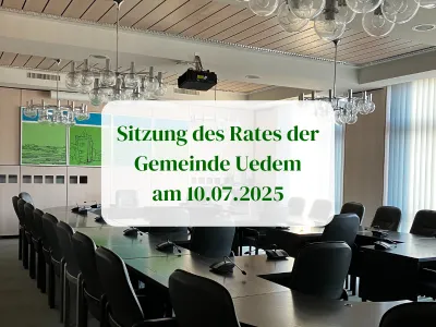 Sitzung des Rates der Gemeinde Uedem am 10.07.2025