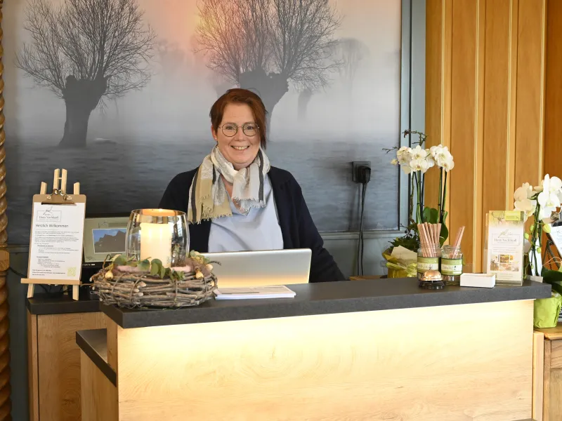 Rezeption des Hotels "Haus Nachtigall"